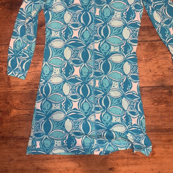 Lilly Pulitzer Ariel Blue What a Racquet Juliet Dress - Picture 6 of 7